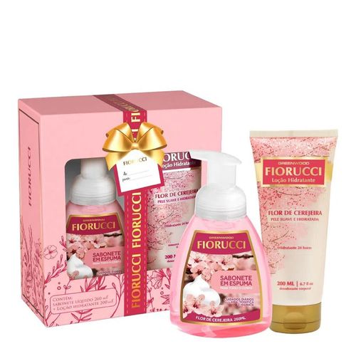Kit Fiorucci Sabonete Em Espuma Flor De Cerejeira 260ml + Loção Hidratante 200ml Kit Fiorucci Sabonete Em Espuma Flor De Cerejeira 260ml + Loção Hidratante 200ml
