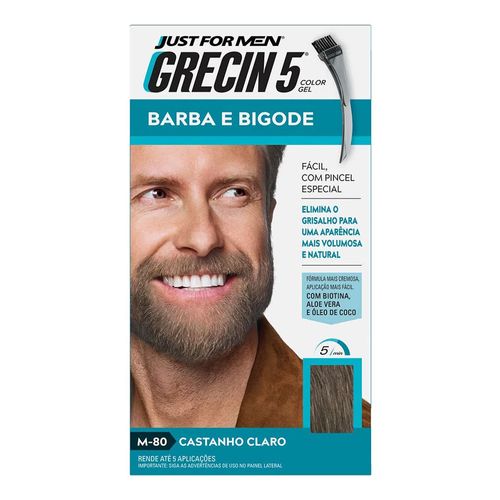 Tintura Grecin 5 Barba e Bigode Castanho Claro Tintura Grecin 5 Barba e Bigode Castanho Claro