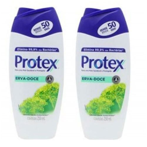Sabonete Líquido Protex Erva Doce 250ml C/ 2 Unidades