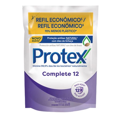 Sabonete Líquido Protex Complete 12 Refil 250ml Sabonete Líquido Protex Complete 12 Refil 250ml