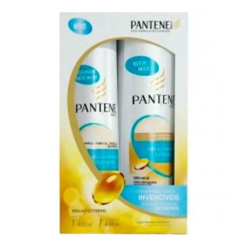 Shampoo + Condicionador Pantene Brilho Extremo 400ml
