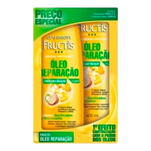 Shampoo + Condicionador Fructis Óleo Reparação 400ml Shampoo + Condicionador Fructis Óleo Reparação 400ml