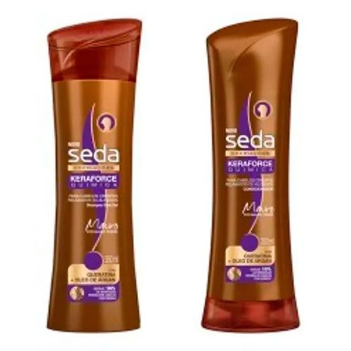 Shampoo + Condicionador Seda Keraforce Química 350ml Shampoo + Condicionador Seda Keraforce Química 350ml