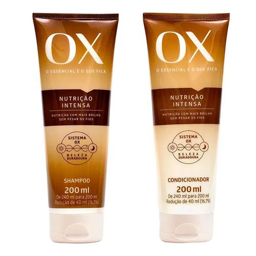 Kit OX Nutrição Intensa Shampoo + Condicionador 200ml Kit OX Nutrição Intensa Shampoo + Condicionador 200ml