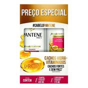 Kit Pantene Cachos Hidra-Vitaminados Shampoo 375ml + Condicionador 175ml