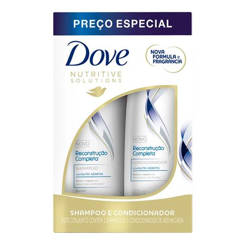 Kit Shampoo + Condicionador Dove Reconstrução Completa 400ml Kit Shampoo + Condicionador Dove Reconstrução Completa 400ml