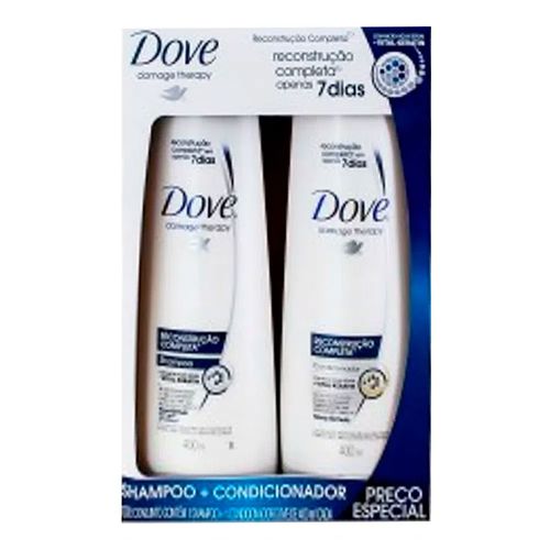 Kit Shampoo + Condicionador Dove Reconstrução Completa 200ml Kit Shampoo + Condicionador Dove Reconstrução Completa 200ml
