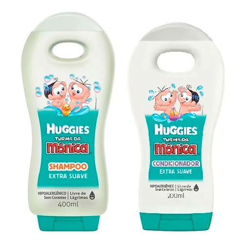 Kit Shampoo Huggies Turma da Mônica 400ml + Condicionador 200ml Kit Shampoo Huggies Turma da Mônica 400ml + Condicionador 200ml