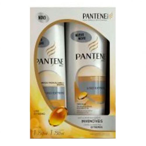 Kit Shampoo + Condicionador Pantene Liso Extremo 750ml Kit Shampoo + Condicionador Pantene Liso Extremo 750ml