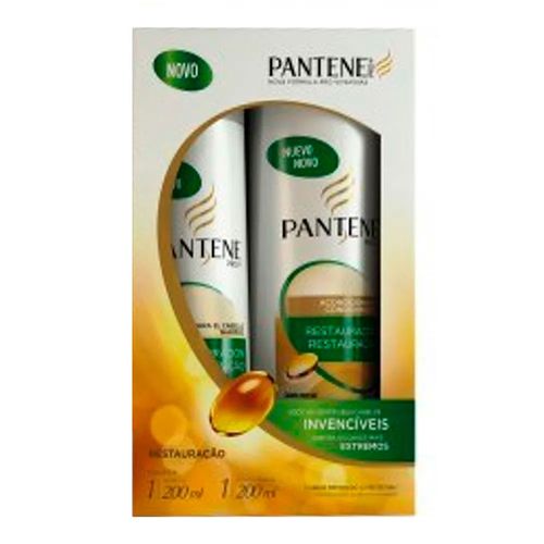 Kit Shampoo + Condicionador Pantene Restauração Profunda 750ml Kit Shampoo + Condicionador Pantene Restauração Profunda 750ml
