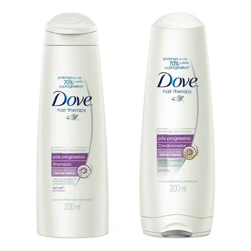 Kit Shampoo + Condicionador Dove Pós Progressiva 200ml