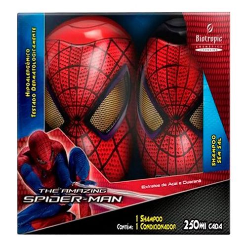 Kit Shampoo + Condicionador Spider-Man 2 x 1 250ml Kit Shampoo + Condicionador Spider-Man 2 x 1 250ml