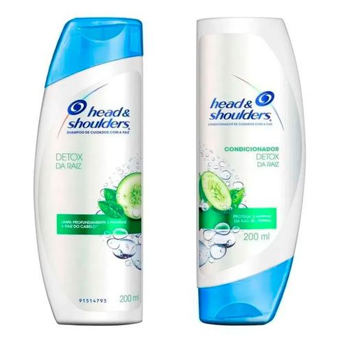 Kit Head & Shoulders Detox da Raiz Shampoo + Condicionador 200ml