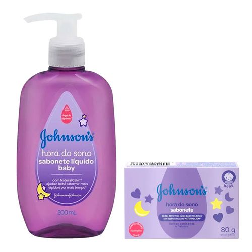 Kit Shampoo Johnson Baby Hora do Sono 200ml + Sabonete 80g Kit Shampoo Johnson Baby Hora do Sono 200ml + Sabonete 80g