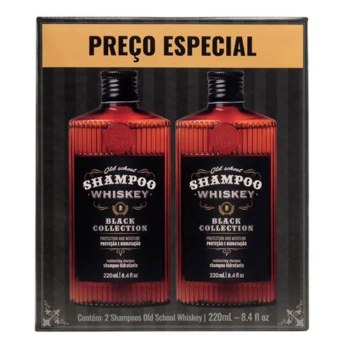 Kit Shampoo QOD Old School Whiskey 220ml 2 Unidades Kit Shampoo QOD Old School Whiskey 220ml 2 Unidades