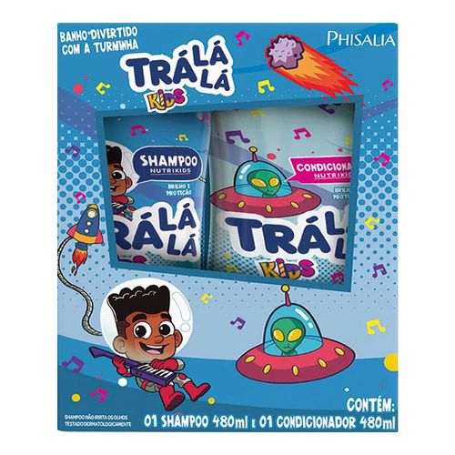 Kit Shampoo Infantil Tra La Lá Nutrikids Meninos 480ml + Condicionador 480ml Kit Shampoo Infantil Tra La Lá Nutrikids Meninos 480ml + Condicionador 480ml