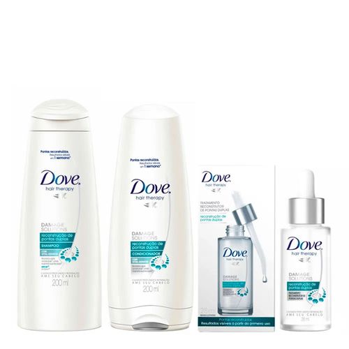 Kit Shampoo + Condicionador + Creme Reconstrutor Dove