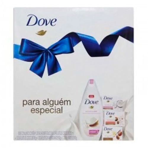Kit De Banho Dove Com Shampoo + 3 Sabonetes Kit De Banho Dove Com Shampoo + 3 Sabonetes