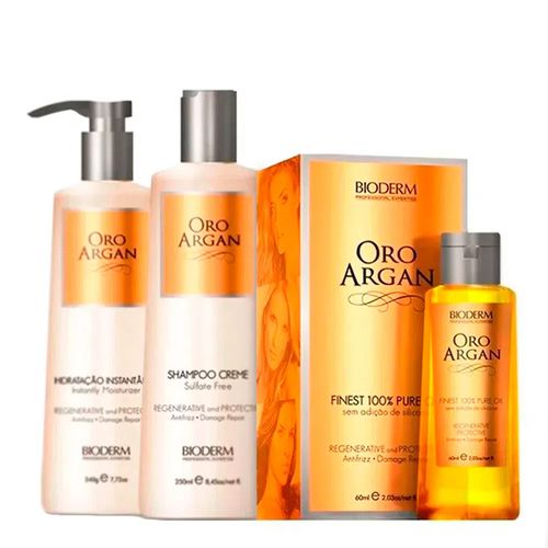 Kit Shampoo + Hidratação + Óleo Bioderm Kit Shampoo + Hidratação + Óleo Bioderm