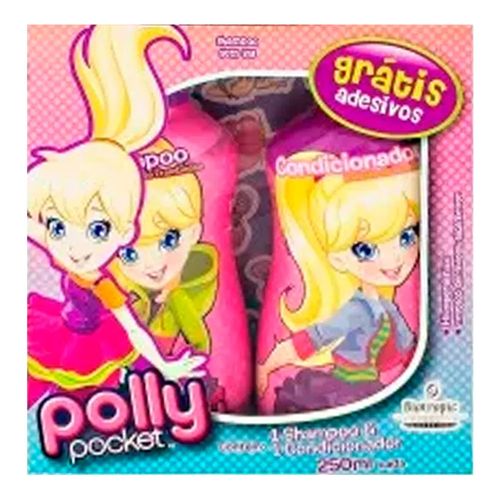 Kit Shampoo Polly Pooket + Cond. 250ml + Adesivo Kit Shampoo Polly Pooket + Cond. 250ml + Adesivo