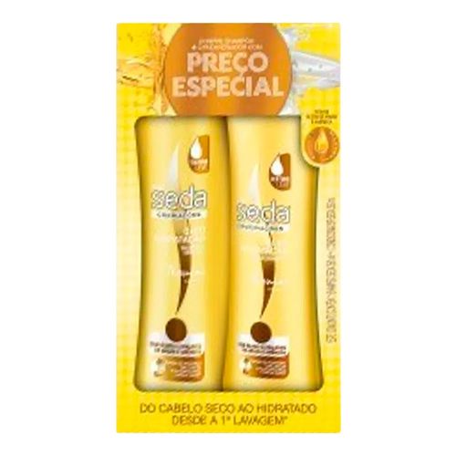 Kit Shampoo + Condicionador Seda Óleo Hidratante 350ml Kit Shampoo + Condicionador Seda Óleo Hidratante 350ml