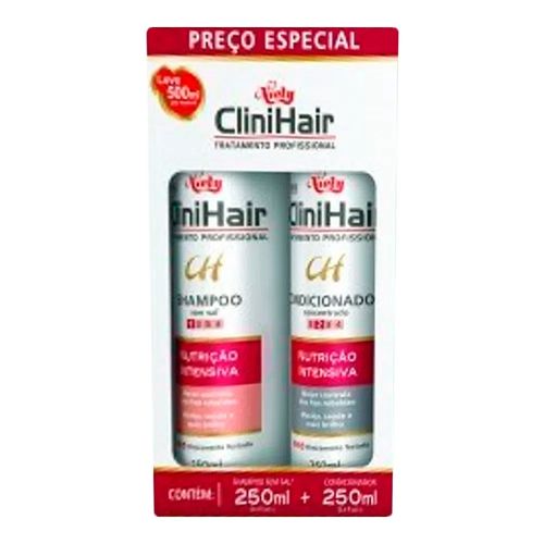 Kit Shampoo Niely Clini Hair Nutrição Intensiva 250ml + Condicionador 250ml Kit Shampoo Niely Clini Hair Nutrição Intensiva 250ml + Condicionador 250ml