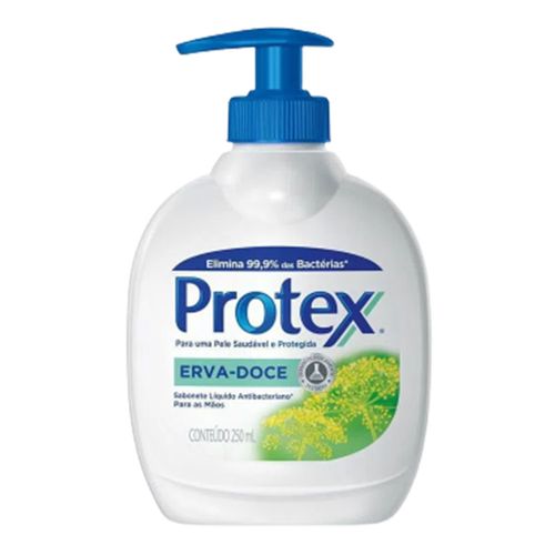 Sabonete Líquido para as Mãos Protex Erva Doce 250ml Sabonete Líquido para as Mãos Protex Erva Doce 250ml