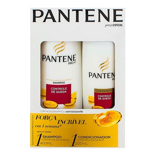 Kit Pantene Controle de Queda Shampoo 400ml + Condicionador 200ml Kit Pantene Controle de Queda Shampoo 400ml + Condicionador 200ml