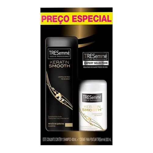 Kit Shampoo + Condicionador Tresemme Keratina Smoth Kit Shampoo + Condicionador Tresemme Keratina Smoth