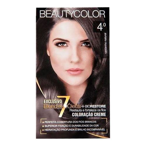 Tintura Beauty Color 4.0 Castanho Natural Tintura Beauty Color 4.0 Castanho Natural