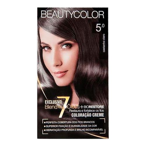Tintura Beauty Color 5.0 Castanho Claro Tintura Beauty Color 5.0 Castanho Claro