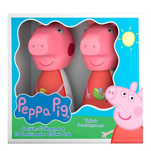 Kit Shampo + Condicionador Infantil Peppa Vilita 200ml Kit Shampo + Condicionador Infantil Peppa Vilita 200ml
