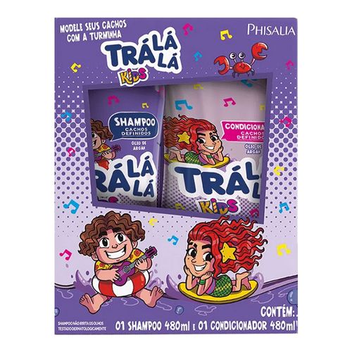 Kit Shampoo Infantil Tra La Lá Cachos 480ml + Condicionador 480ml Kit Shampoo Infantil Tra La Lá Cachos 480ml + Condicionador 480ml
