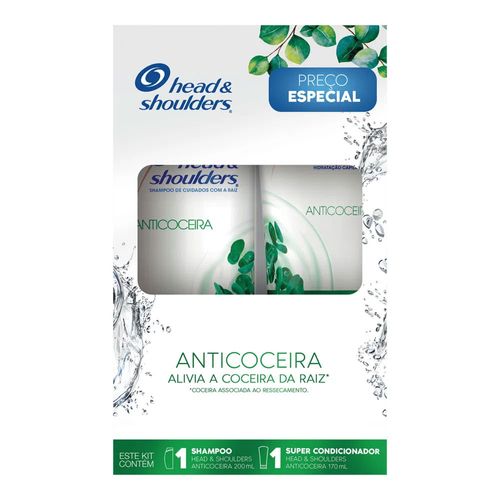 Kit Head & Shoulders Shampoo Anticoceira 200ml + Super Condicionador 170ml Kit Head & Shoulders Shampoo Anticoceira 200ml + Super Condicionador 170ml