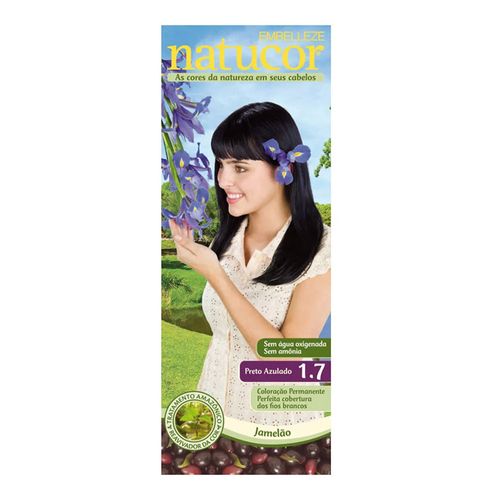 Tintura Natucor Embelleze 1.7 Preto Azulado Tintura Natucor Embelleze 1.7 Preto Azulado