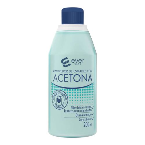 Removedor De Esmalte Com Acetona Ever Care 200ml Removedor De Esmalte Com Acetona Ever Care 200ml