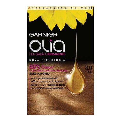 Tintura Garnier Olia 8.0 Louro Claro Tintura Garnier Olia 8.0 Louro Claro