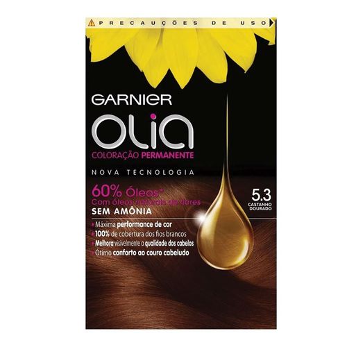 Tintura Garnier Olia 5.3 Castanho Dourado Tintura Garnier Olia 5.3 Castanho Dourado