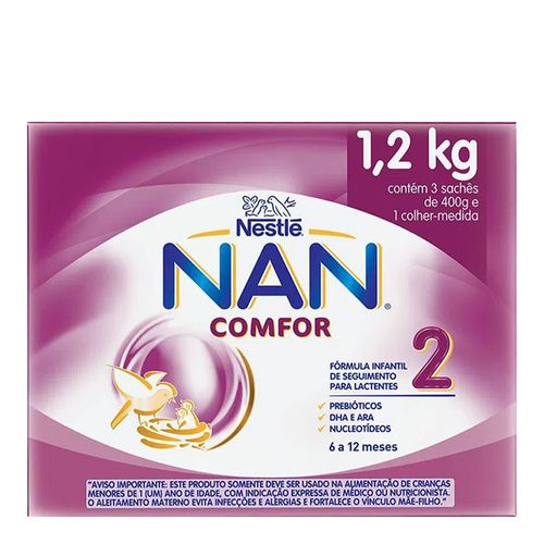 Fórmula Infantil Nan 2 Comfor 400g 3 Unidades Fórmula Infantil Nan 2 Comfor 400g 3 Unidades
