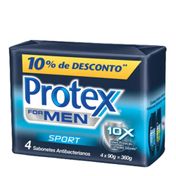 Sabonete Protex For Men Sport Masculino 90g C/4