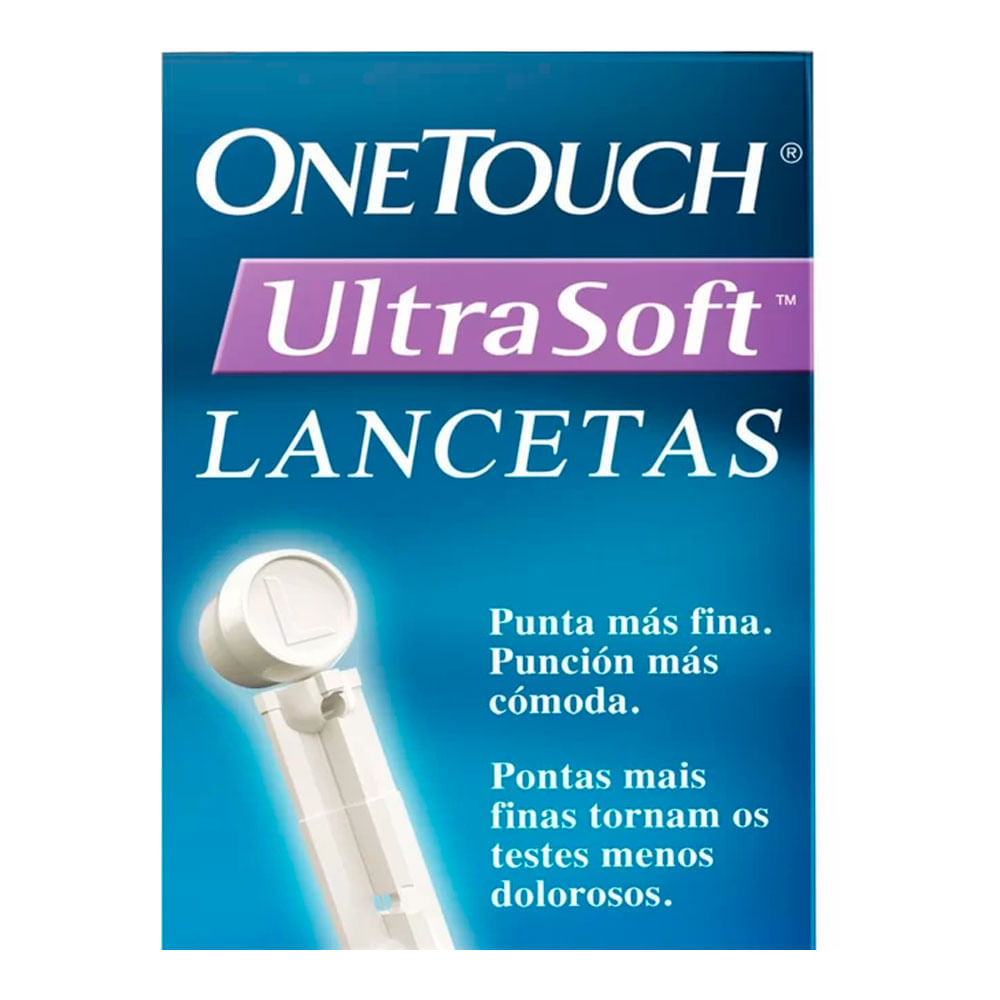 Lancetas Onetouch Ultra Soft Com 25 Unidades