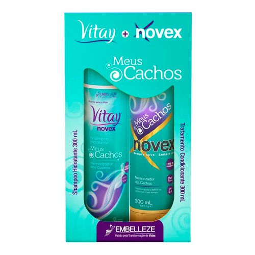 Kit Novex Meus Cachos Shampoo 300ml + Condicionador 300ml Kit Novex Meus Cachos Shampoo 300ml + Condicionador 300ml