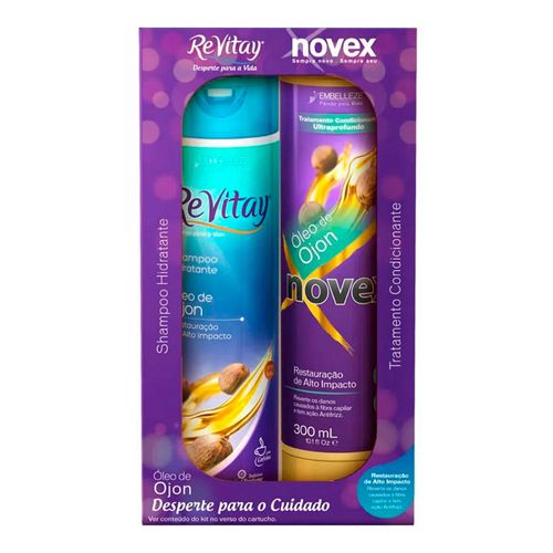 Kit Novex Óleo de Ojon Shampoo 300ml + Condicionador 300ml Kit Novex Óleo de Ojon Shampoo 300ml + Condicionador 300ml