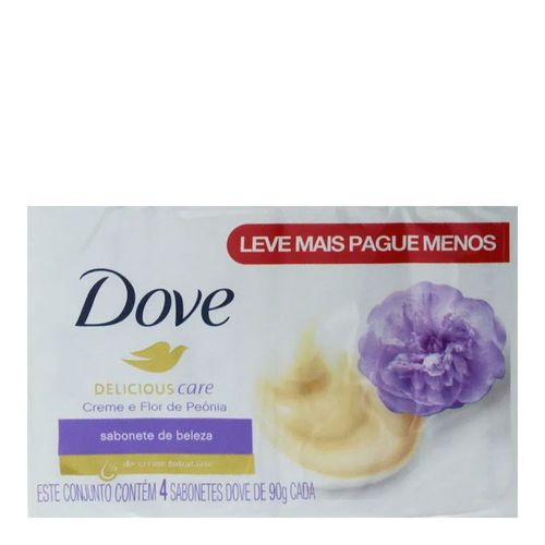 Kit Sabonete Dove Flor de Peônia 4 Unidades