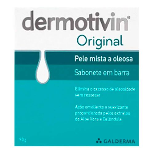 Kit Sabonete em Barra Dermotivin Original 90g 2 Unidades Kit Sabonete em Barra Dermotivin Original 90g 2 Unidades