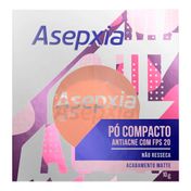 Pó Compacto Antiacne Asepxia FPS20 Matte Bege Claro 10g