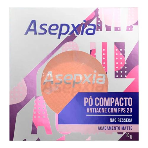 Pó Compacto Antiacne Asepxia FPS20 Matte Bege Claro 10g Pó Compacto Antiacne Asepxia FPS20 Matte Bege Claro 10g