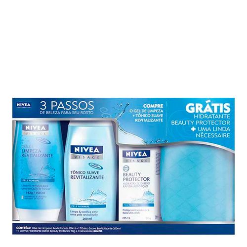 Gel de Limpeza Nivea Pele Normal + Hidratante Facial Grátis Necessaire Gel de Limpeza Nivea Pele Normal + Hidratante Facial Grátis Necessaire