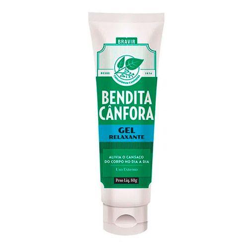 Gel Relaxante Bendita Cânfora Bravir 80g