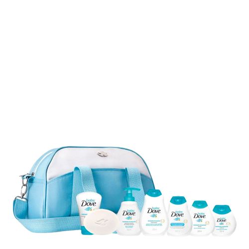 Kit Dove Baby 7 Produtos + Bolsa + Trocador Kit Dove Baby 7 Produtos + Bolsa + Trocador